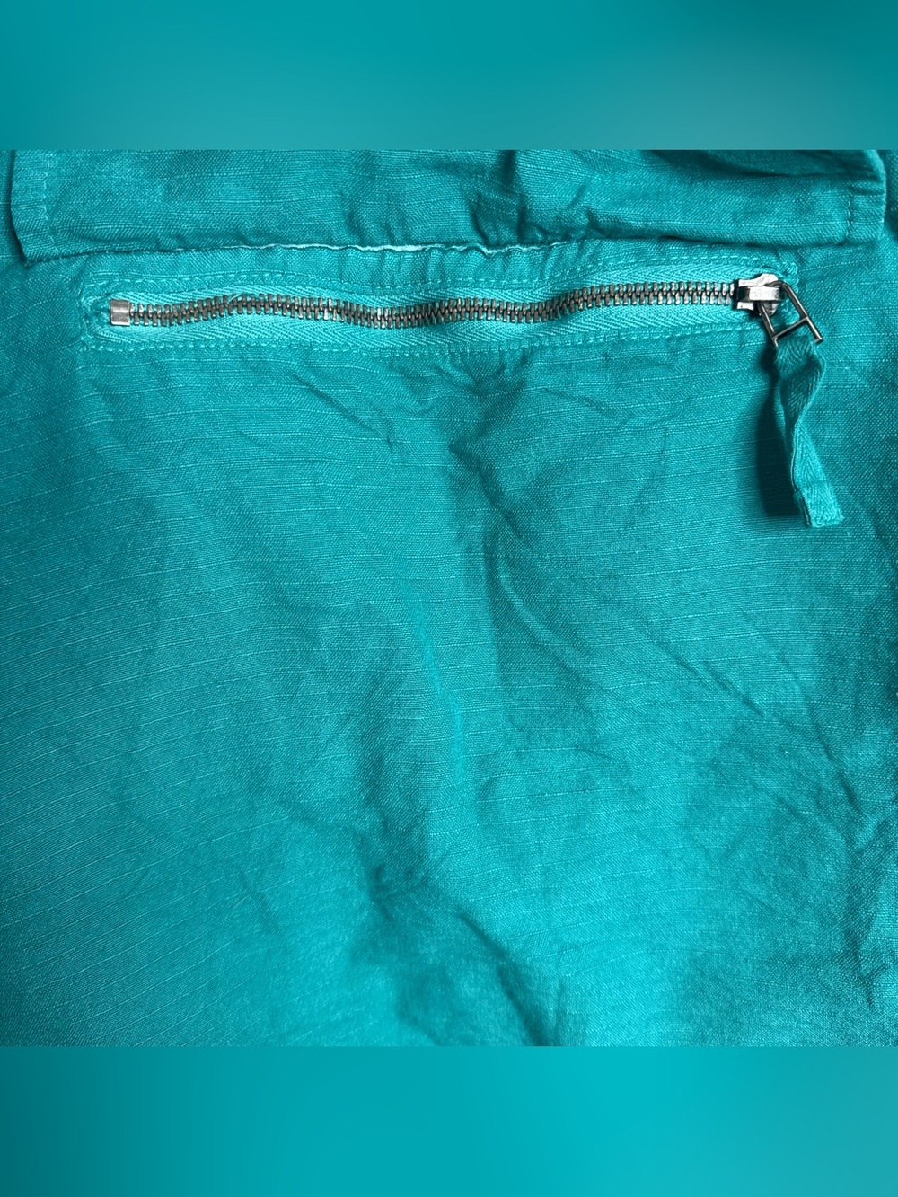 Jungmaven Shoreline Anorak Teal Hooded Jacket Hemp Cotton Unisex Size XS - Picture 6 of 10